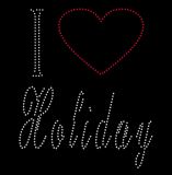 Strassapplikation I LOVE Holiday