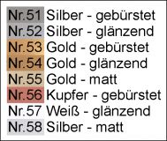 Namensschilder Alu 47 x 76 mm Oval
