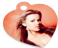 Alu - Anhänger 32 x 35 mm Herz