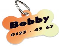 Alu - Anhänger 38 x 25 mm Knochen