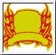 Besticktes Patches Tribal Flames 006