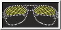 Strassapplikation Sonnenbrille